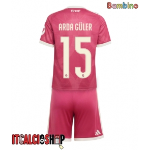Real Madrid Arda Guler #15 Terza Maglia Bambino 2026-27 Manica Corta (+ Pantaloni corti)